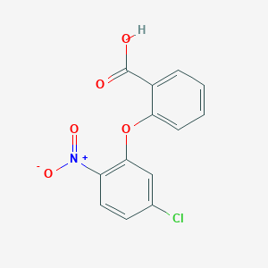 molecular formula C13H8ClNO5 B8461625 2-(5'-Chloro-2-nitrophenoxy)benzoic acid 