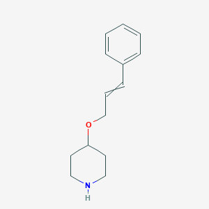 molecular formula C14H19NO B8461698 4-[(3-Phenylprop-2-en-1-yl)oxy]piperidine CAS No. 88536-12-3