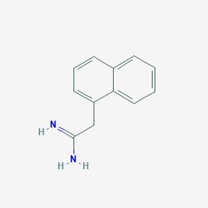 molecular formula C12H12N2 B084617 1-Naphthaleneethanimidamide CAS No. 14192-06-4