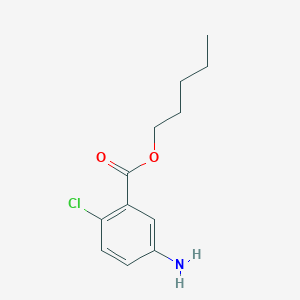 molecular formula C12H16ClNO2 B8461846 Pentyl 5-amino-2-chlorobenzoate 