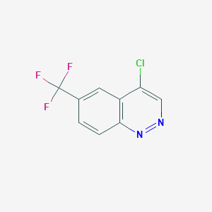 molecular formula C9H4ClF3N2 B8461885 4-Chloro-6-(trifluoromethyl)cinnoline 