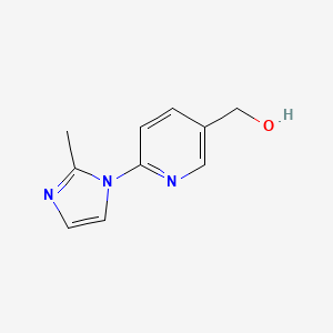 molecular formula C10H11N3O B8461888 (6-(2-methyl-1H-imidazol-1-yl)pyridin-3-yl)methanol 