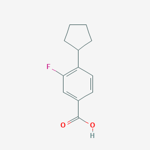 3-Fluoro-4-cyclopentyl-benzoic acid