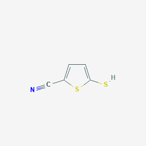 molecular formula C5H3NS2 B8461947 5-Cyanothiophene-2-thiol 