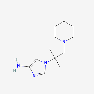 molecular formula C12H22N4 B8461954 1-(1,1-Dimethyl-2-piperidin-1-yl-ethyl)-1H-imidazol-4-ylamine 