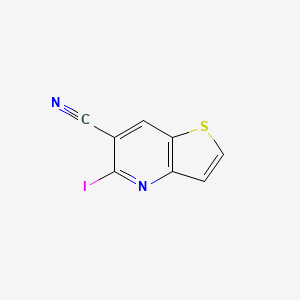 molecular formula C8H3IN2S B8462044 5-Iodothieno[3,2-b]pyridine-6-carbonitrile 