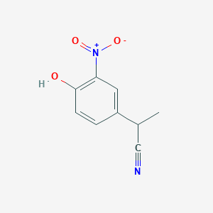 molecular formula C10H10N2O3 B8462046 3-Nitro-4-hydroxyphenyl-propionitrile CAS No. 51234-22-1