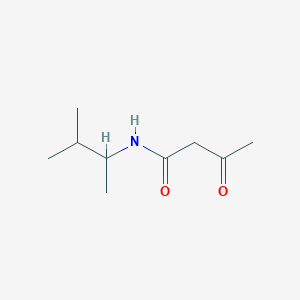 molecular formula C9H17NO2 B8462048 N-(3-methylbutan-2-yl)-3-oxobutanamide 