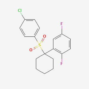 2-(1-(4-Chlorophenylsulfonyl)cyclohexyl)-1,4-difluorobenzene