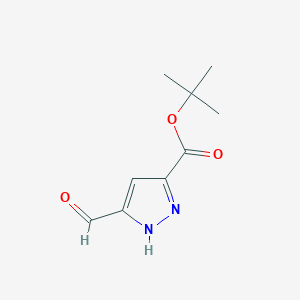 1,1-Dimethylethyl 3-formyl-1H-pyrazole-5-carboxylate