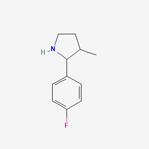 molecular formula C11H14FN B8462114 (2RS,3RS)-2-(4-fluoro-phenyl)-3-methyl-pyrrolidine 