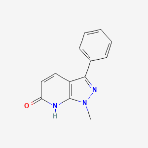 1-methyl-3-phenyl-1H-pyrazolo[3,4-b]pyridin-6(7H)-one