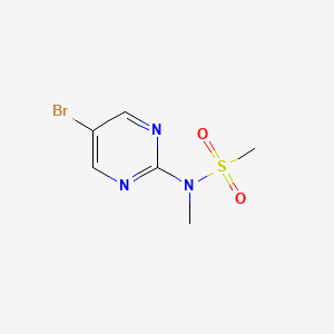molecular formula C6H8BrN3O2S B8462147 N-(5-bromopyrimidin-2-yl)-N-methylmethanesulfonamide 