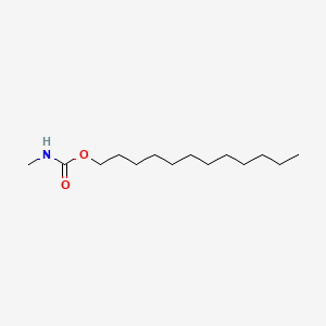 molecular formula C14H29NO2 B8462189 Carbamic acid, methyl-, dodecyl ester CAS No. 2591-19-7