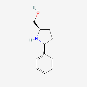 molecular formula C11H15NO B8462207 (2R,5S)-(5-phenyl-pyrrolidin-2-yl)-methanol 
