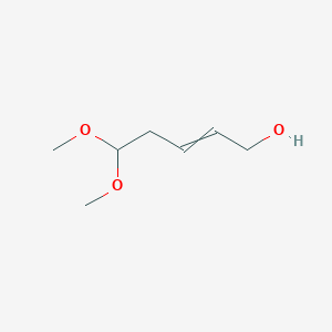 molecular formula C7H14O3 B8462227 5,5-Dimethoxypent-2-en-1-ol CAS No. 40156-61-4