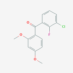 (3-Chloro-2-fluorophenyl)(2,4-dimethoxyphenyl)methanone