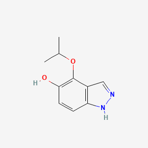 molecular formula C10H12N2O2 B8462238 4-isopropoxy-1H-indazol-5-ol 