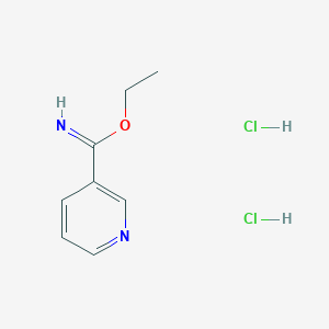 molecular formula C8H12Cl2N2O B8462250 Ethyl nicotinimidate dihydrochloride 