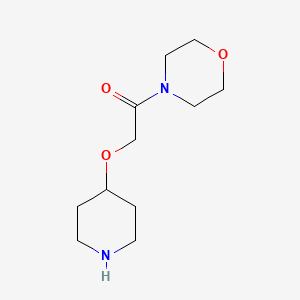 1-Morpholino-2-(piperidin-4-yloxy)ethanone