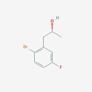 molecular formula C9H10BrFO B8462295 (2R)-1-(2-bromo-5-fluorophenyl)propan-2-ol 