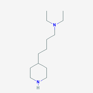 molecular formula C13H28N2 B8462356 4-Piperidinebutanamine, N,N-diethyl- CAS No. 122374-02-1