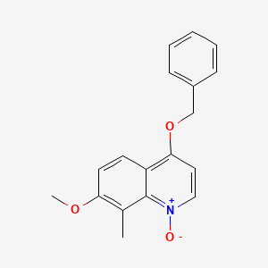 4-benzyloxy-7-methoxy-8-methylquinoline N-oxide