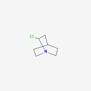 molecular formula C7H12ClN B8462421 1-Azabicyclo(2.2.2)-octane, 2-chloro- CAS No. 96943-88-3