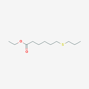 molecular formula C11H22O2S B8462433 Ethyl 6-(propylthio)hexanoate 