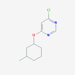 molecular formula C11H15ClN2O B8462450 4-Chloro-6-(3-methylcyclohexyloxy)pyrimidine 