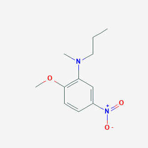 molecular formula C11H16N2O3 B8462489 2-methoxy-N-methyl-5-nitro-N-propylaniline 