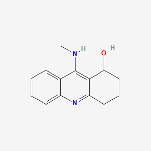 molecular formula C14H16N2O B8462495 1,2,3,4-Tetrahydro-9-(methylamino)-1-acridinol CAS No. 104675-32-3