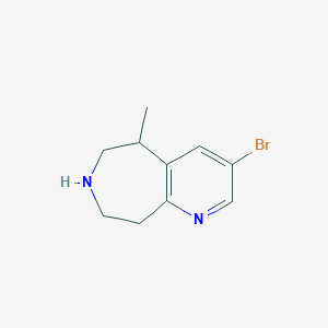 molecular formula C10H13BrN2 B8462511 3-bromo-5-methyl-6,7,8,9-tetrahydro-5H-pyrido[2,3-d]azepine 