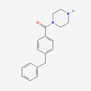 (4-Benzylphenyl)(piperazin-1-yl)methanone