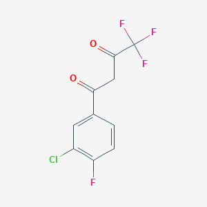 1-(3-Chloro-4-fluorophenyl)-4,4,4-trifluorobutane-1,3-dione