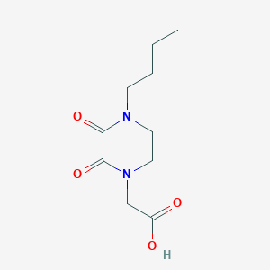 molecular formula C10H16N2O4 B8462546 2-(4-Butyl-2,3-dioxopiperazin-1-yl)acetic acid 