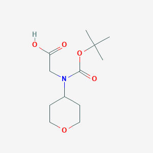 2-{[(Tert-butoxy)carbonyl](oxan-4-yl)amino}acetic acid