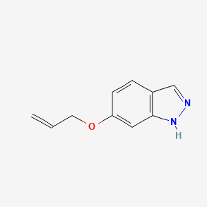molecular formula C10H10N2O B8462713 6-Allyloxy-1H-indazole 