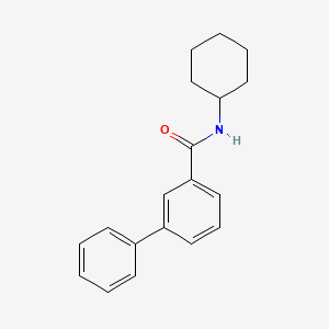 molecular formula C19H21NO B8462717 N-cyclohexyl 3-phenylbenzamide 