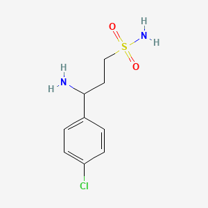 3-Amino-3-(4-chlorophenyl)propane-1-sulfonamide