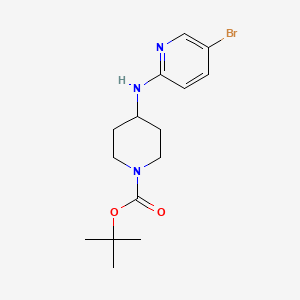 molecular formula C15H22BrN3O2 B8462767 tert-Butyl 4-((5-bromopyridin-2-yl)amino)piperidine-1-carboxylate CAS No. 877399-24-1