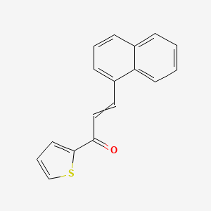 molecular formula C17H12OS B8462788 3-(Naphthalen-1-yl)-1-(thiophen-2-yl)-prop2-en-1-one 