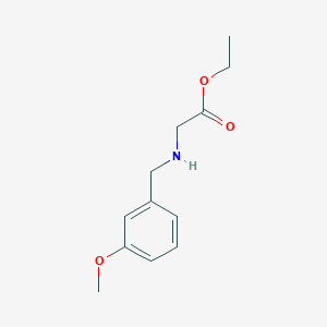 molecular formula C12H17NO3 B8462819 [(3-Methoxyphenyl)methylamino]acetic acid ethyl ester CAS No. 35597-97-8