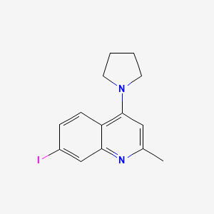 B8462827 7-Iodo-2-methyl-4-pyrrolidin-1-yl-quinoline CAS No. 403850-66-8