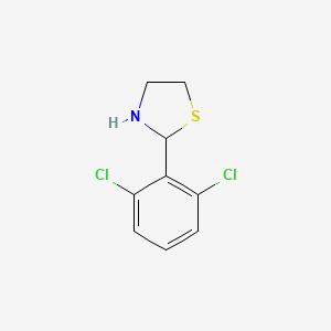 molecular formula C9H9Cl2NS B8462901 2(2',6'-Dichlorophenyl)thiazolidine 