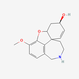 molecular formula C16H19NO3 B8462983 (6r)-3-Methoxy-5,6,9,10,11,12-hexahydro-4ah-[1]benzofuro[3a,3,2-ef][2]benzazepin-6-ol 