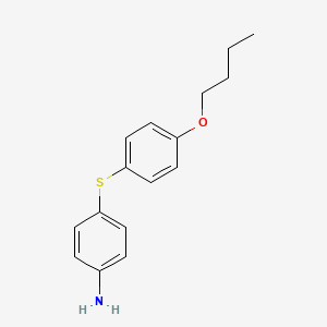 molecular formula C16H19NOS B8463005 4-[(4-Butoxyphenyl)sulfanyl]aniline CAS No. 62248-51-5