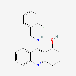 molecular formula C20H19ClN2O B8463029 9-(((2-Chlorophenyl)methyl)amino)-1,2,3,4-tetrahydro-1-acridinol CAS No. 104628-32-2