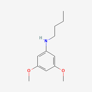 molecular formula C12H19NO2 B8463037 4-Butylamino-2,6-dimethoxybenzene 