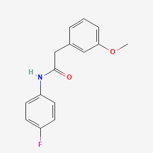 molecular formula C15H14FNO2 B8463086 N-(4-fluorophenyl)-2-(3-methoxyphenyl)acetamide 